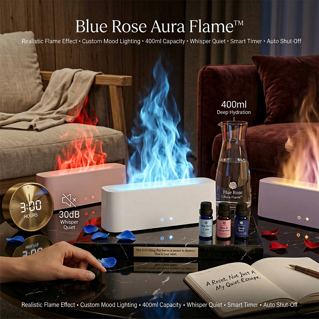 Blue Rose Aura Flame™